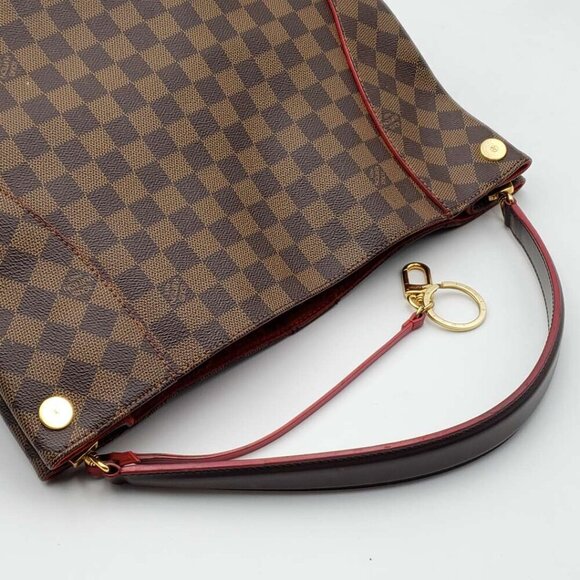 Authentic Louis Vuitton Caissa Brown Damier Ebene Canvas Shoulder Bag 700-102025 - Picture 6 of 16